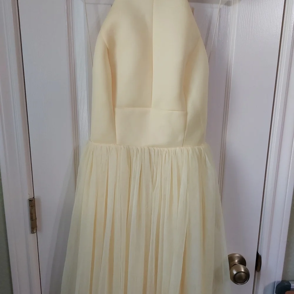 ASOS Elegant Cream Midi Dress